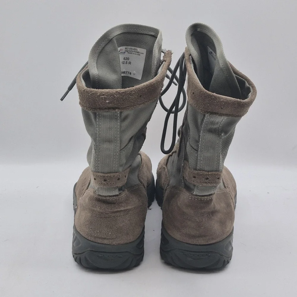 Belleville 620 Boots Mens Size 12.5R Brown Suede Combat Vibram USA Tactical